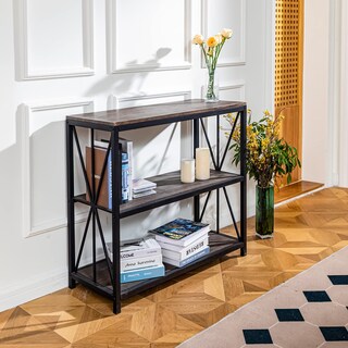 Foto 7 | Librería Furniturer Honourable Marrón 90 X 38 X 81 Cm)