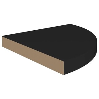 Foto 3 | Estantería Esquinera Flotante Vidaxl Elegante En Forma De Panal De Abeja Mdf Negra - Venta Internacional.