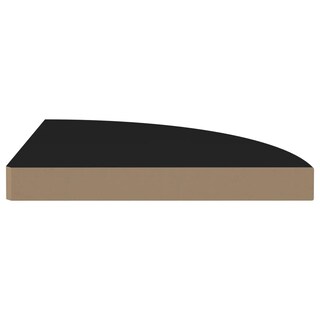 Foto 4 | Estantería Esquinera Flotante Vidaxl Elegante En Forma De Panal De Abeja Mdf Negra - Venta Internacional.