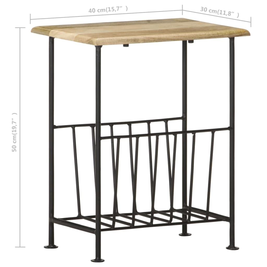 Foto 3 | Revistero Y Mesa Auxiliar Vidaxl Multifuncional De Madera - Venta Internacional.