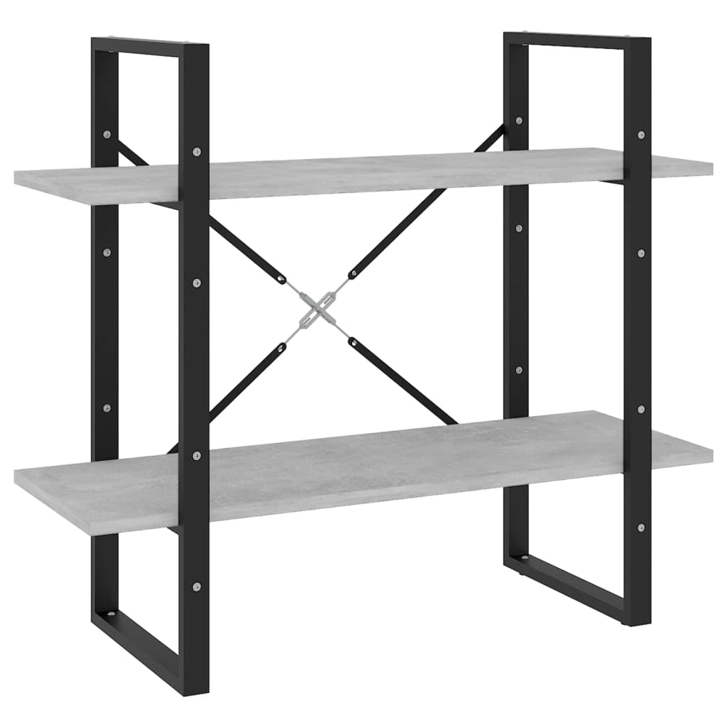 Armario Vidaxl De Madera Aglomerada Gris Hormigón De 2 Niveles - Venta Internacional.