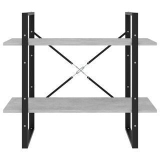Foto 4 | Armario Vidaxl De Madera Aglomerada Gris Hormigón De 2 Niveles - Venta Internacional.