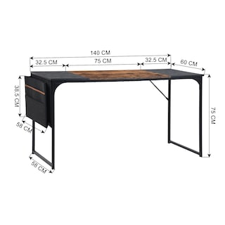 Foto 6 | Escritorio Homemake Dembe KD Fabric Negro