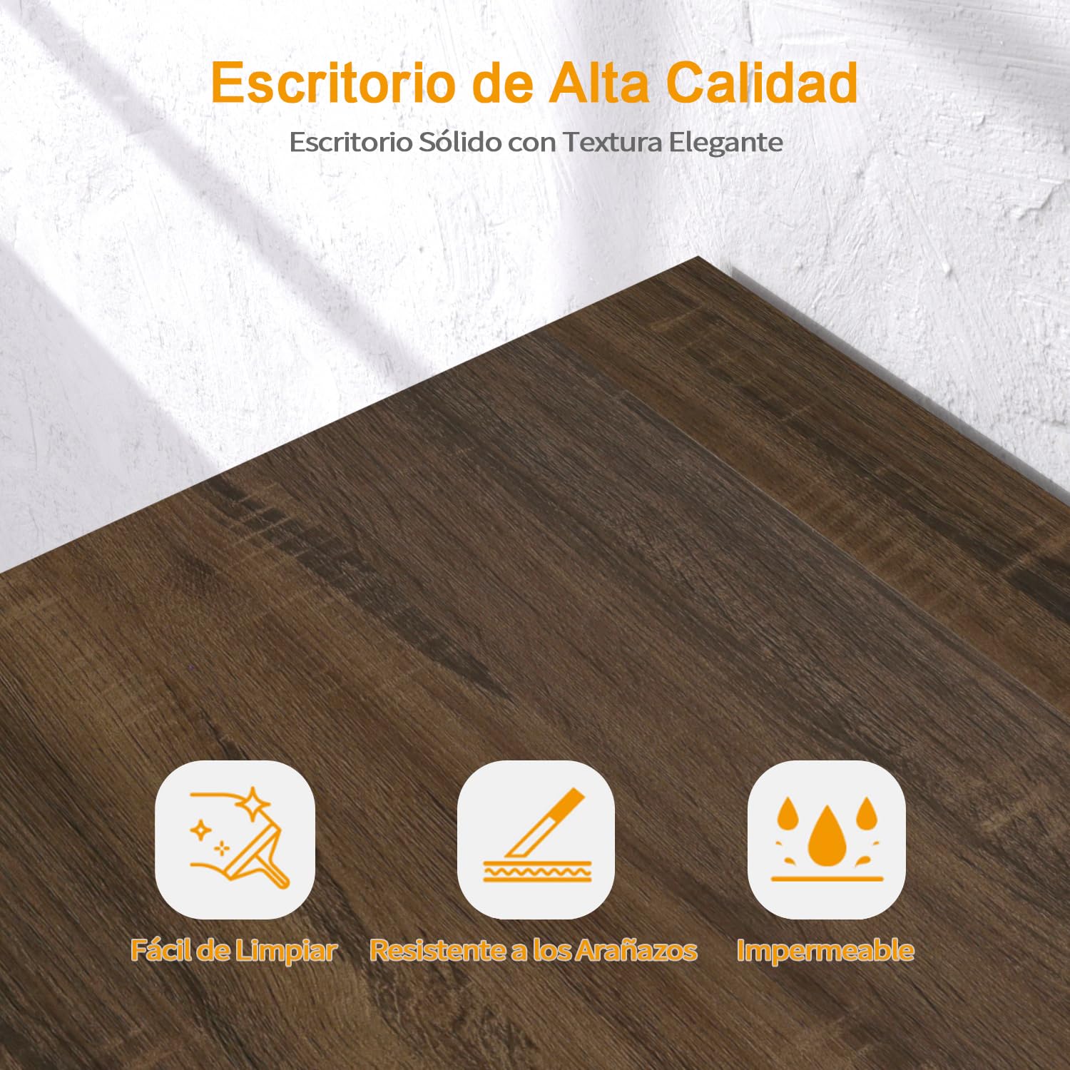 Foto 9 pulgar | Escritorio Furniturer Baal Marrón 110 X 50 X 75 Cm