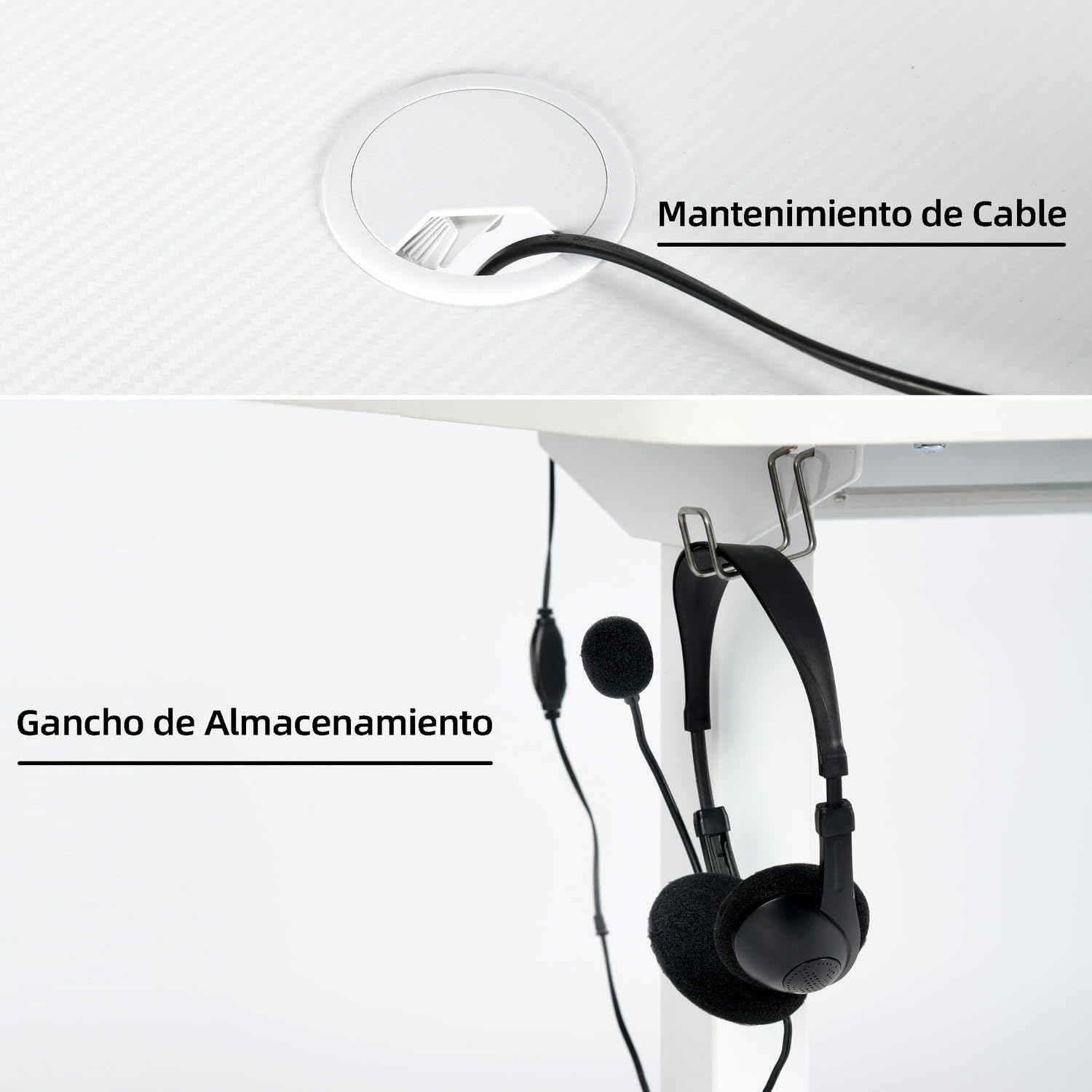 Foto 7 pulgar | Escritorio Furniturer Samir Blanco