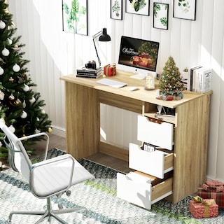 Foto 2 | Escritorio Furniturer Baal Blanco 110 X 50 X 75 Cm