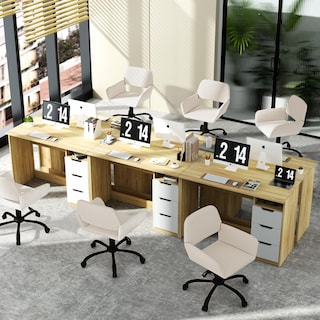 Foto 4 | Escritorio Furniturer Baal Blanco 110 X 50 X 75 Cm