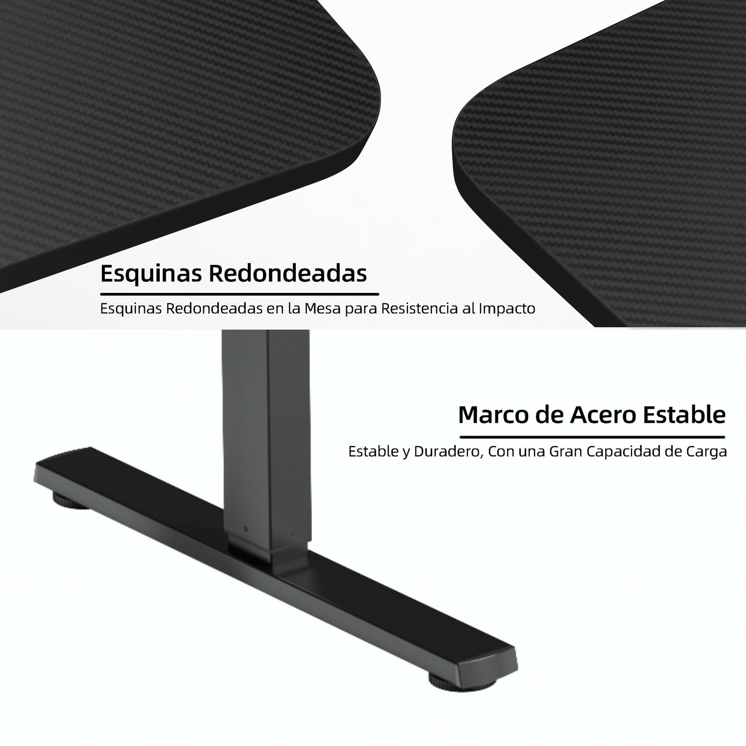 Foto 7 | Escritorio Furniturer Samir Negro