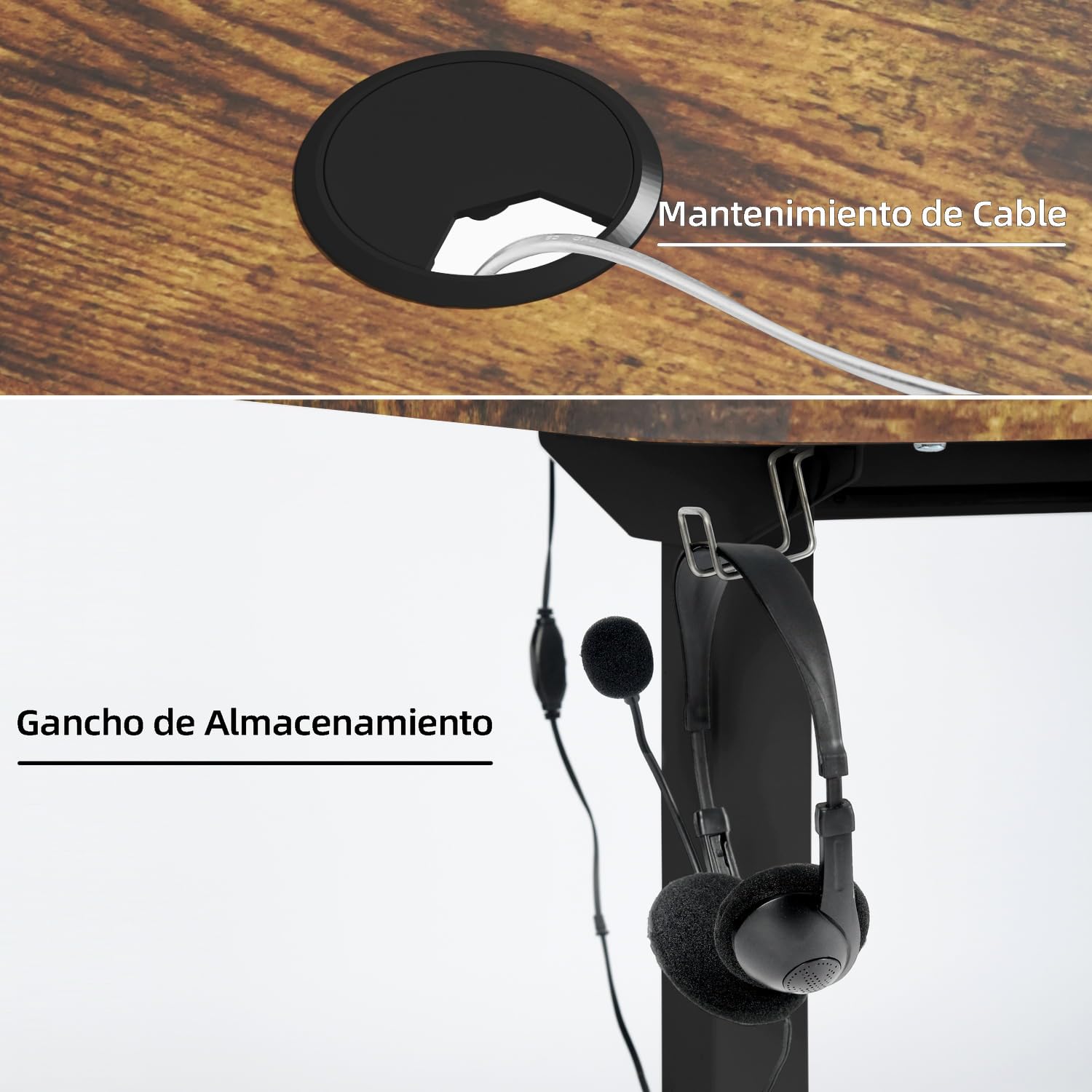 Foto 5 | Escritorio Furniturer Samir Marrón