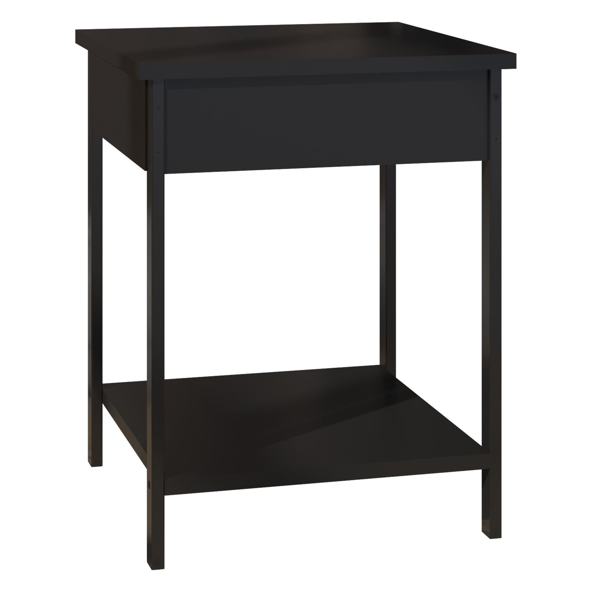 Mesa Lateral Playcon 40 x 51 cm Negra $1,069