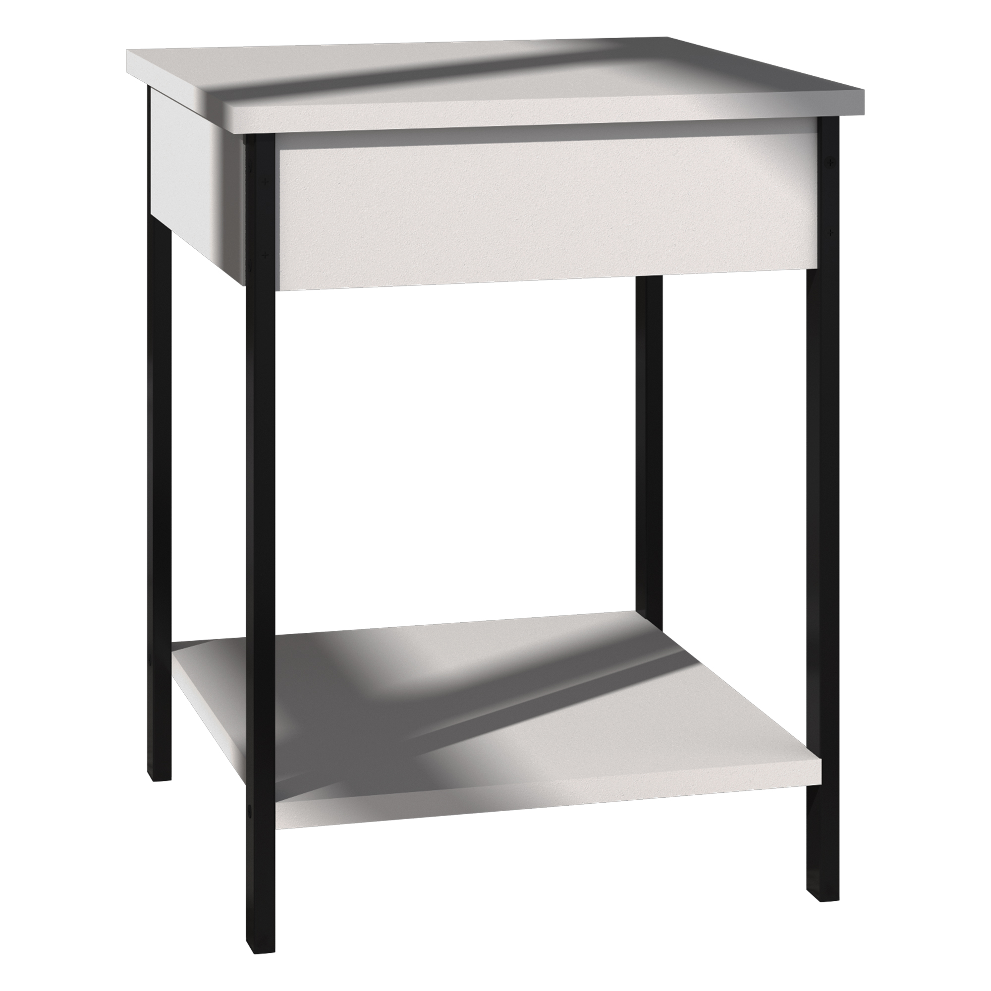 Mesa Lateral Playcon 40 x 51 cm Blanca