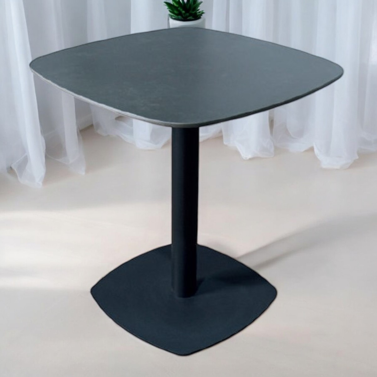 Foto 4 pulgar | Mesa Ocasional Negra Terzetto Stone