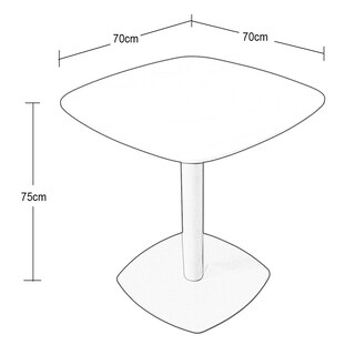 Foto 4 | Mesa Ocasional Blanca Terzetto Stone