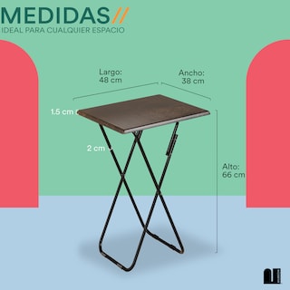 Foto 5 | Mesa Plegable Mubson Otami color Café