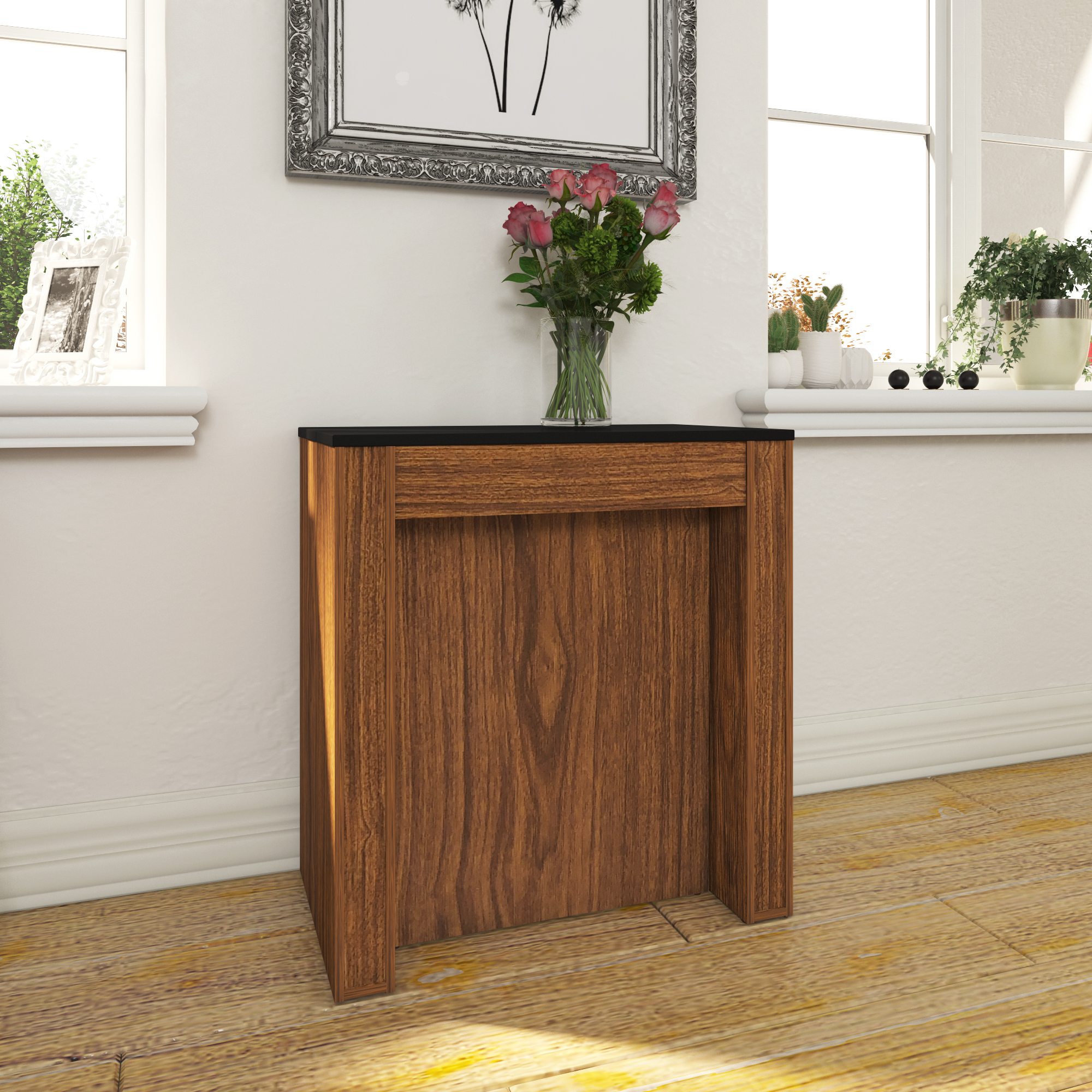 Foto 4 pulgar | Comedor Plegable Playcon OMEXTZNL color Marrón 69x241 cm