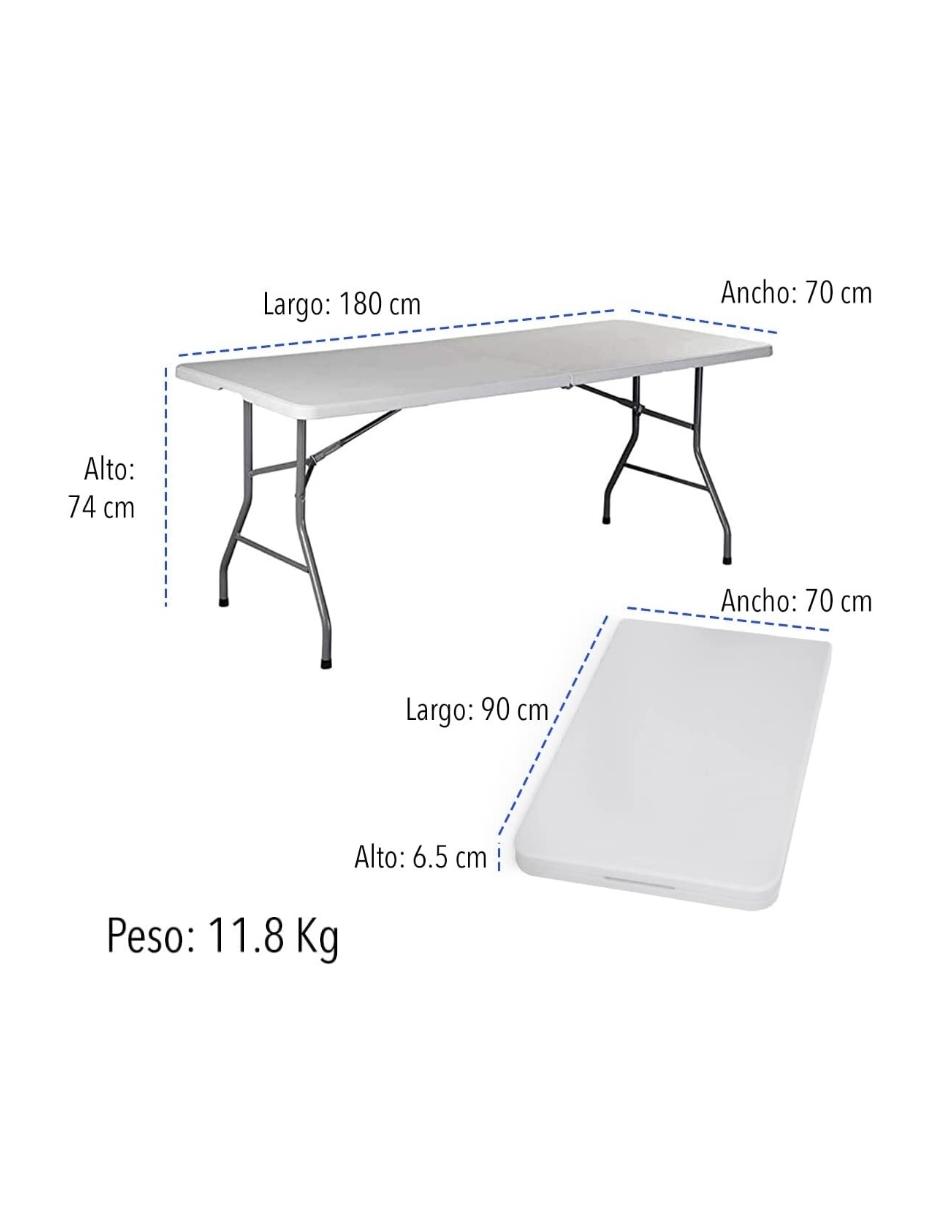 Foto 6 pulgar | Mesa Plegable Portatil Tipo Portafolio 1.80mt Jardín Eventos