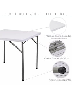 Foto 4 | Mesa Plegable Eke Life Home color Blanco