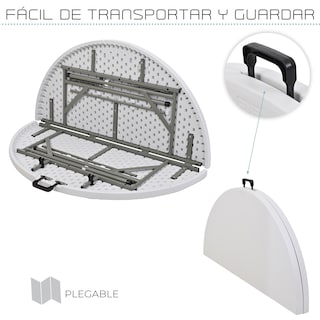 Foto 5 | Mesa Plegable Eke Life Home Portátil color Blanco