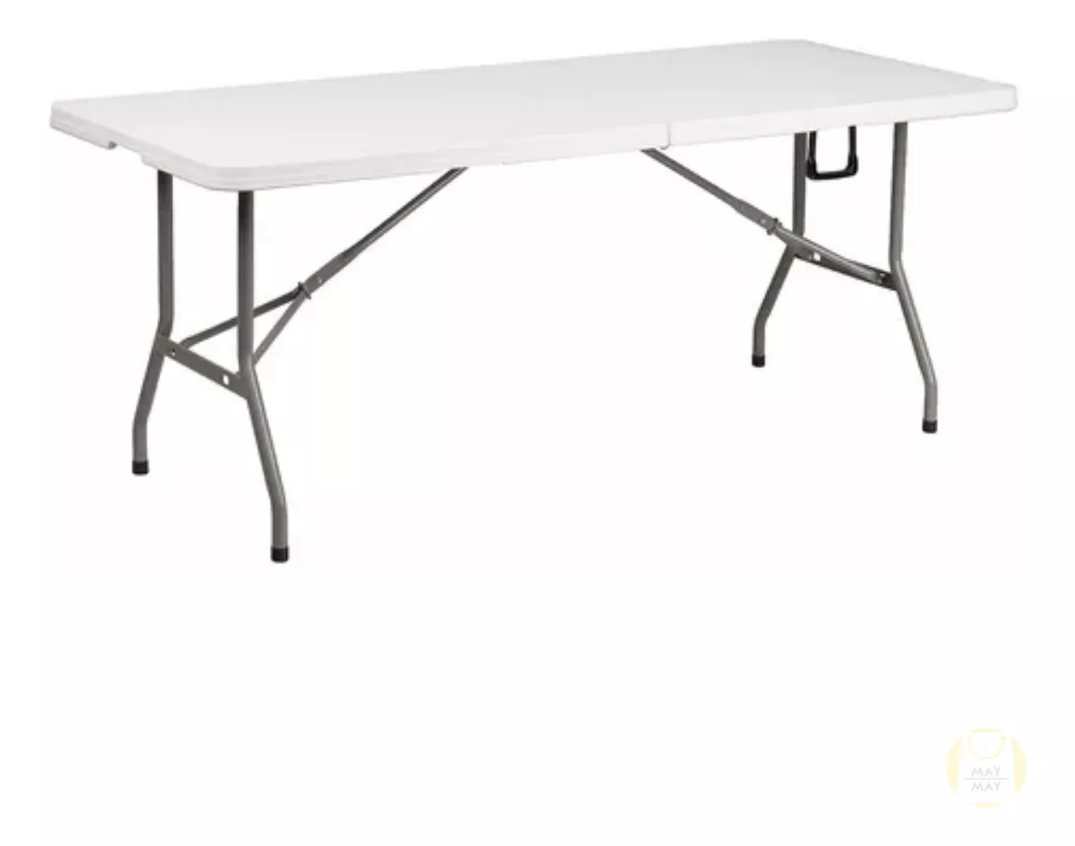 Mesa Plegable Maymay 180x74 Cm Blanca