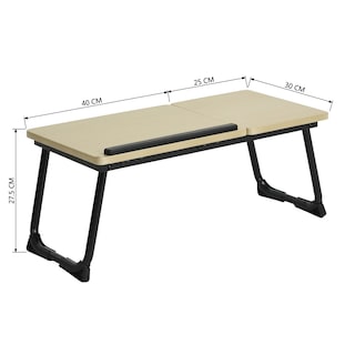 Foto 4 | Mesa para Portátil Furniturer Mamie Negro