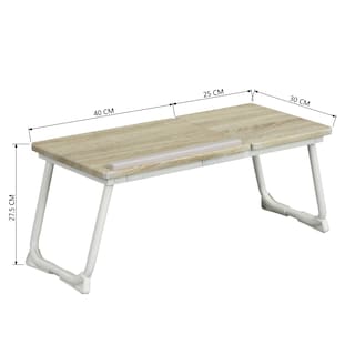 Foto 4 | Mesa para Portátil Furniturer Mamie Blanco