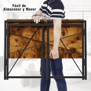 Foto 6 | Escritorio Plegable Furniturer Harper Vintage 100 X 50 X 75 Cm