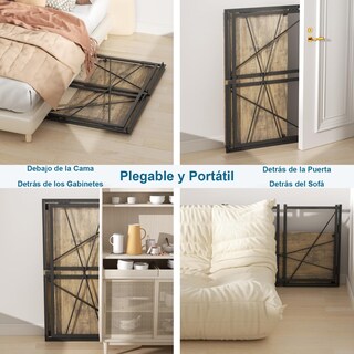 Foto 5 | Escritorio Plegable Furniturer Harper Marrón 100 X 50 X 75 Cm