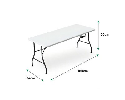 Foto 2 | Mesa Plegable Rectangular Frutivegie 180MBLA01 180 x 74 cm