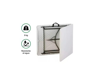Foto 3 | Mesa Plegable Rectangular Frutivegie 180MBLA01 180 x 74 cm