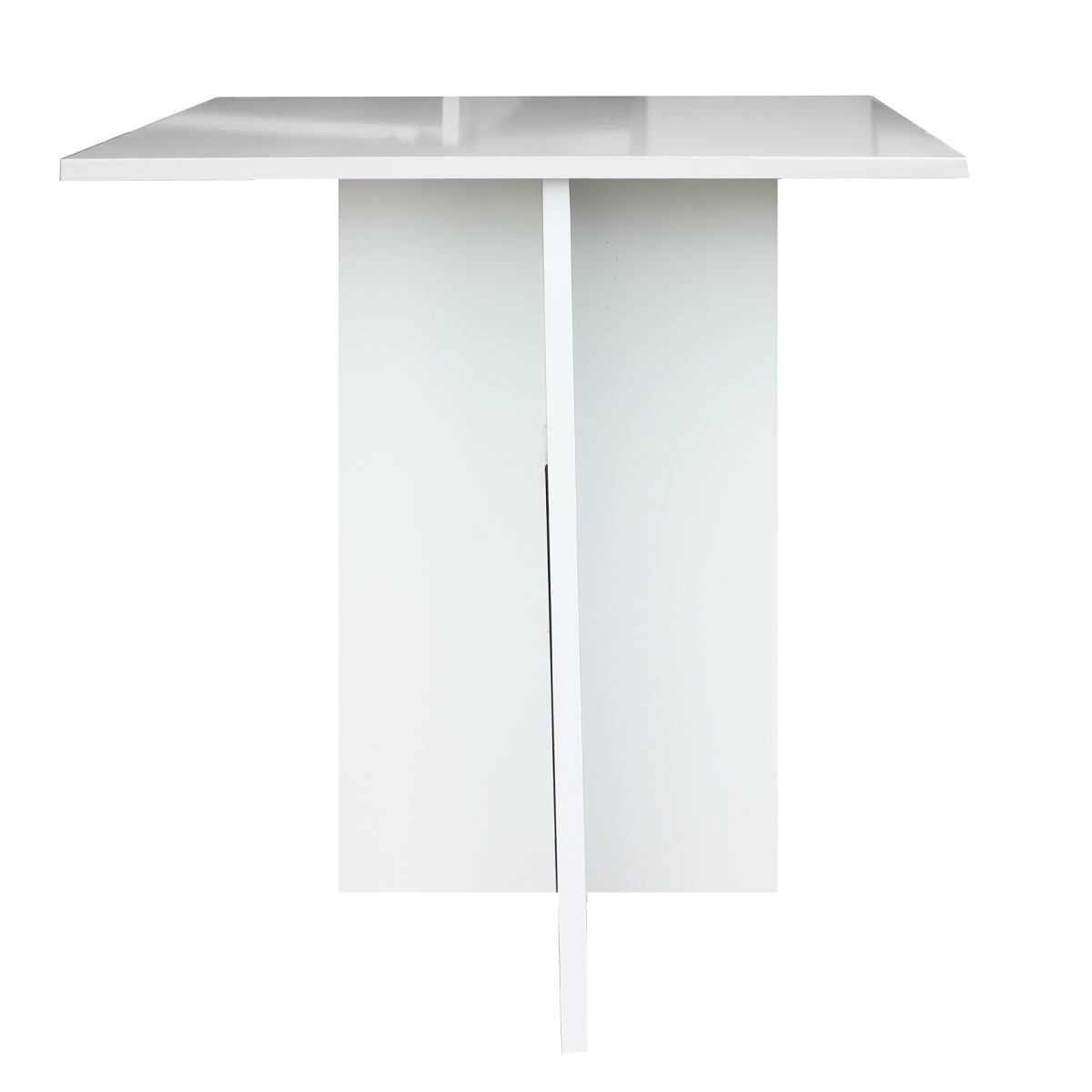 Mesa Centro Vinil Mdf Melamico Minimalista Color Blanco