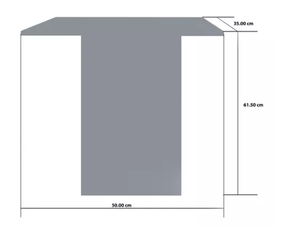 Foto 2 | Mesa Centro Vinil Mdf Melamico Minimalista Color Blanco