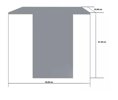 Foto 2 | Mesa Centro Vinil Mdf Melamico Minimalista Color Blanco
