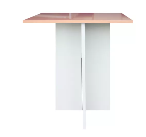 Mesa De Centro Sala Mdf Melamico Resistente Durazno Pastel