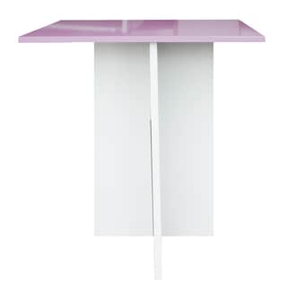 Foto 1 | Mesa De Centro Sala Mdf Melamico Resistente Violeta Pastel