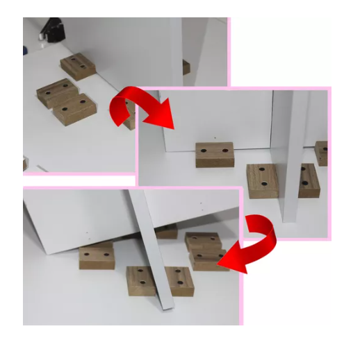 Foto 4 pulgar | Mesa De Centro Sala Mdf Melamico Resistente Crocus Pastel