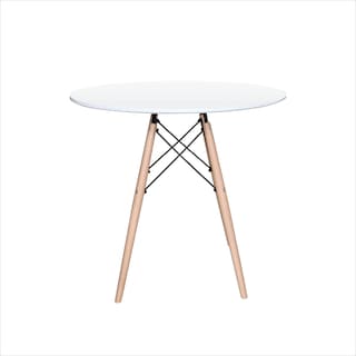 Foto 1 | Mesa Redonda De Madera Eames Styrka Minimalista color Blanco