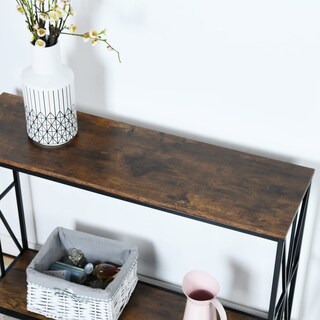 Foto 6 | Consola Furniturer Navin Marrón 30 X 100 X 77.5 Cm