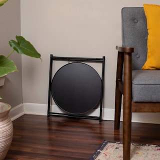 Foto 4 | Mesa Auxiliar De Metal Mesas Laterales Redondas Negro Gomyhome