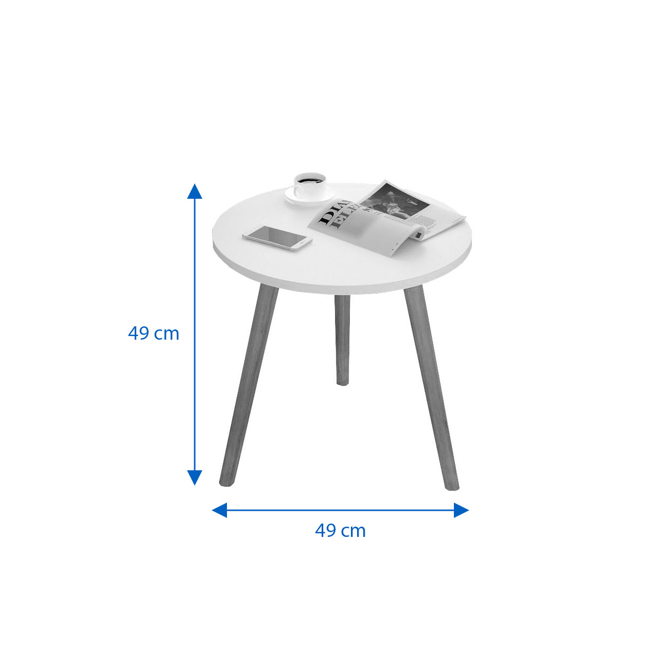 Foto 4 | Mesa Lateral Bossa Beli color Blanco