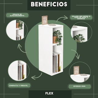 Foto 5 | Mesa Auxiliar Flex Moru Blanco