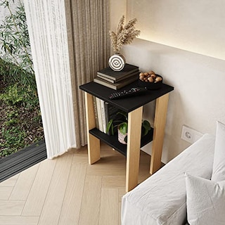 Foto 3 | Mesa de Lámpara Auxiliar Moru color negro