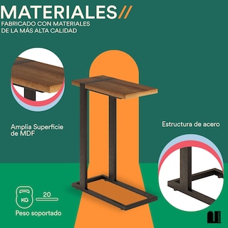 Foto 3 | Mesa Lateral Mubson Boreal color Café