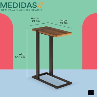 Foto 4 | Mesa Lateral Mubson Boreal color Café