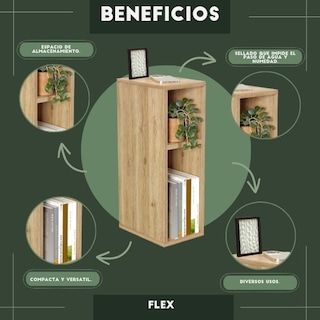 Foto 5 | Mesa Auxiliar Flex Moru Roble