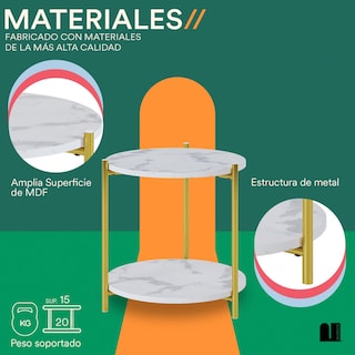 Foto 3 | Mesa Auxiliar de Sala o Recamara Mubson Blanco