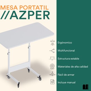 Foto 2 | Mesa Auxiliar Mubson. Escritorio Portátil Azper