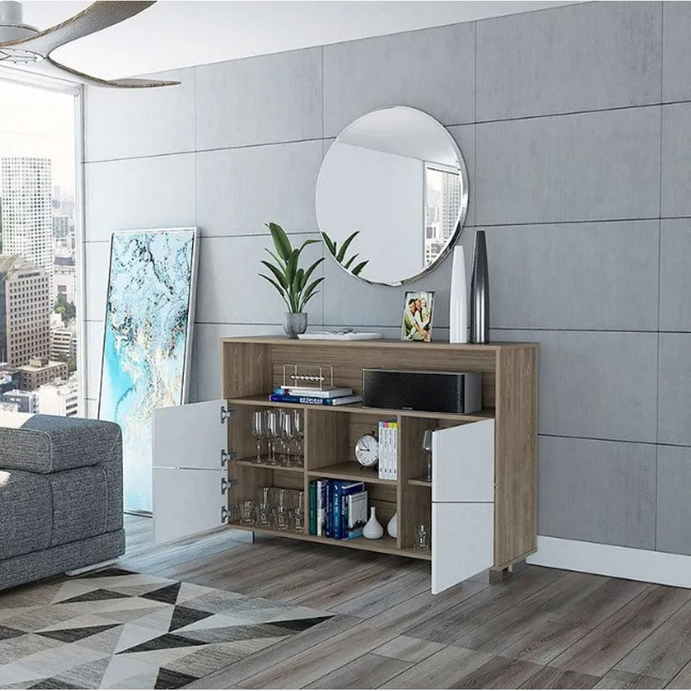 Foto 6 | Mueble Arrimo Mdp Excelsior Fraktal Miel