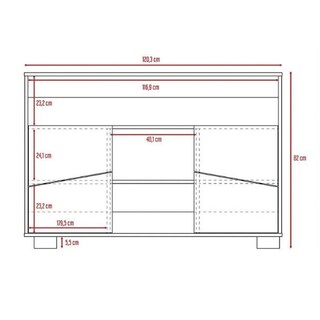 Foto 7 | Mueble Arrimo Mdp Excelsior Fraktal Miel