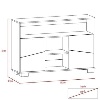 Foto 8 | Mueble Arrimo Mdp Excelsior Fraktal Miel
