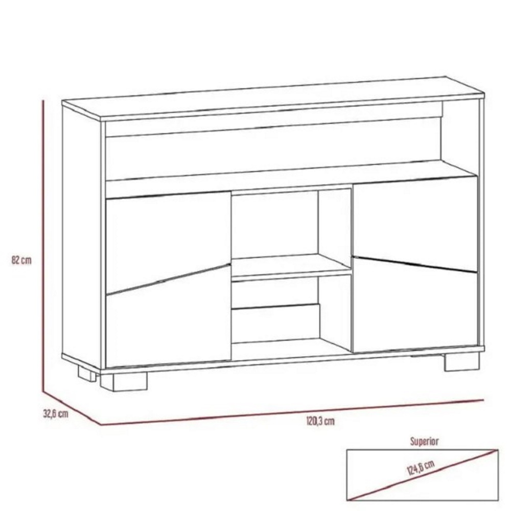 Foto 7 | Mueble Arrimo Mdp Excelsior Fraktal